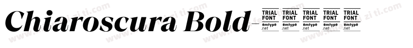 Chiaroscura Bold字体转换